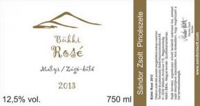 SÁNDOR ZSOLT - Bükki Rosé